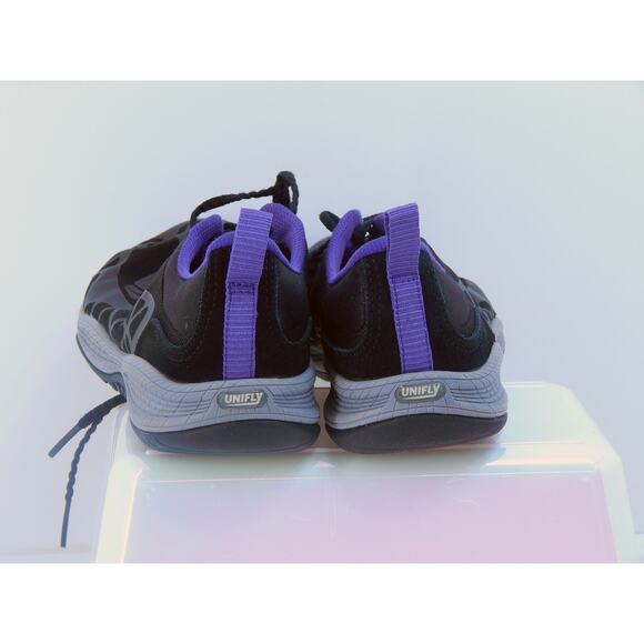 Merrell All Out Soar Running Shoe Womens 8.5 Mesh Black Purple Athletic Trail - Picture 3 of 8